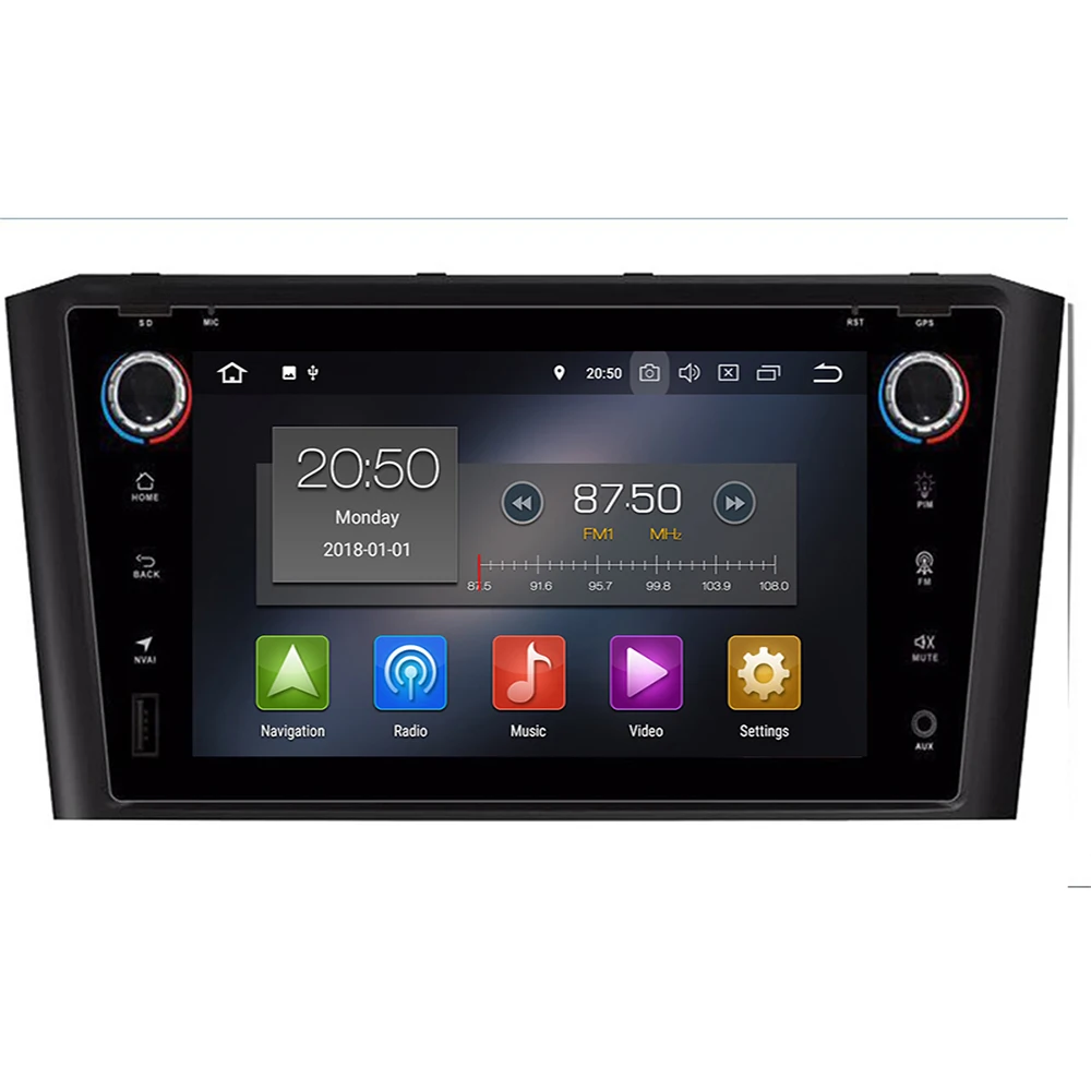 Автомагнитола DSP IPS 8 ядер 4 Гб 64 2 din Android 10 мультимедийный плеер dvd GPS навигация для