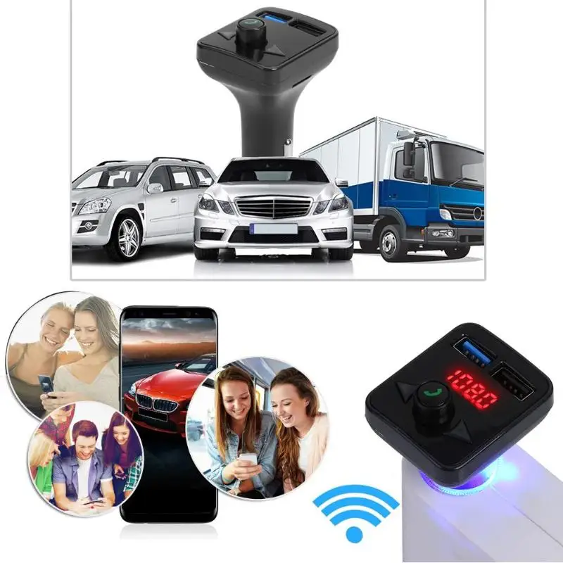 G-29 автомобильное зарядное устройство с поддержкой Bluetooth беспроводной Bluetooth Hands-free fm-передатчик двойной USB зарядное устройство Автомобильный комплект USB Bluetooth музыкальный приемник