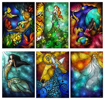 

Full Round Drill 5D DIY Diamond Painting Cartoon princess Animal Diamond Embroidery Cross Stitch Mosaic Home Decor