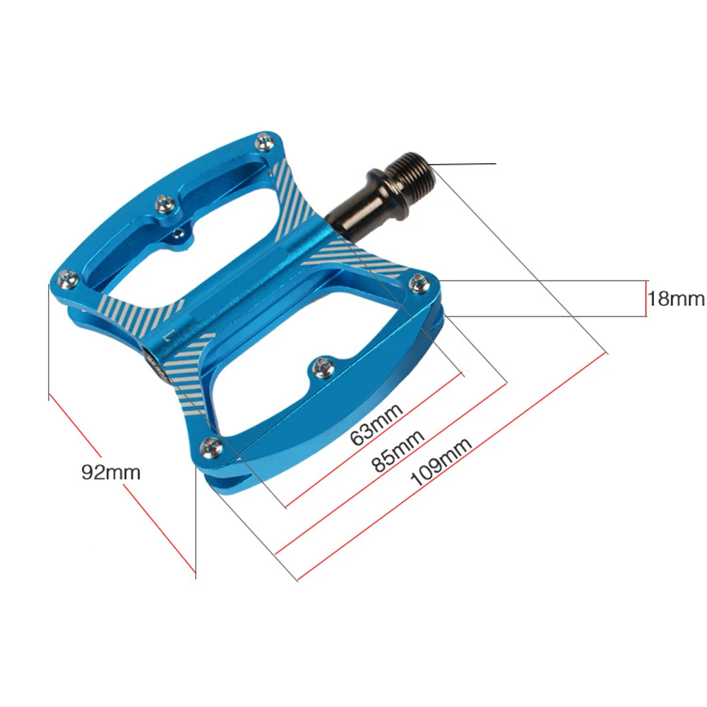 Профессиональные 3 подшипники Нескользящие герметичные аксессуары сверхлегкий алюминиевый сплав плоская ось платформы прочные велосипедные педали велосипедные