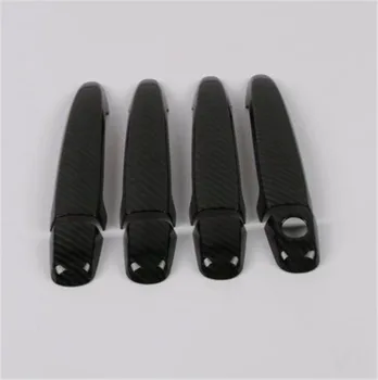 

ABS Carbon fiber Door handle Protective covering Cover Trim Car styling for Toyota Highlander 2009-2014