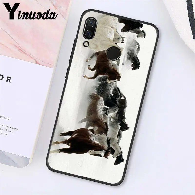 Horse Animal Running Printed