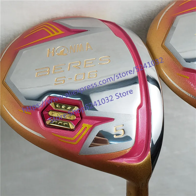 Клюшки для гольфа Хонма S-06 4 звезды Compelete клубный набор драйвер 3/5 fairway Wood графитовая клюшка для гольфа