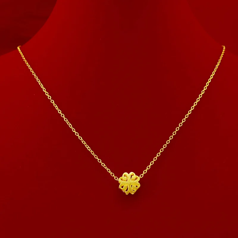 Корейская мода из 14-каратного золота ювелирные подвески короткий кулон ожерелье