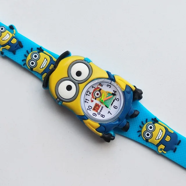Дропшиппинг силиконовый красивый мультфильм часы ребенок мальчик девочка часы Мода человек паук Дети цифровые электронные часы Masculino - Цвет: XHR--SHY BLUE
