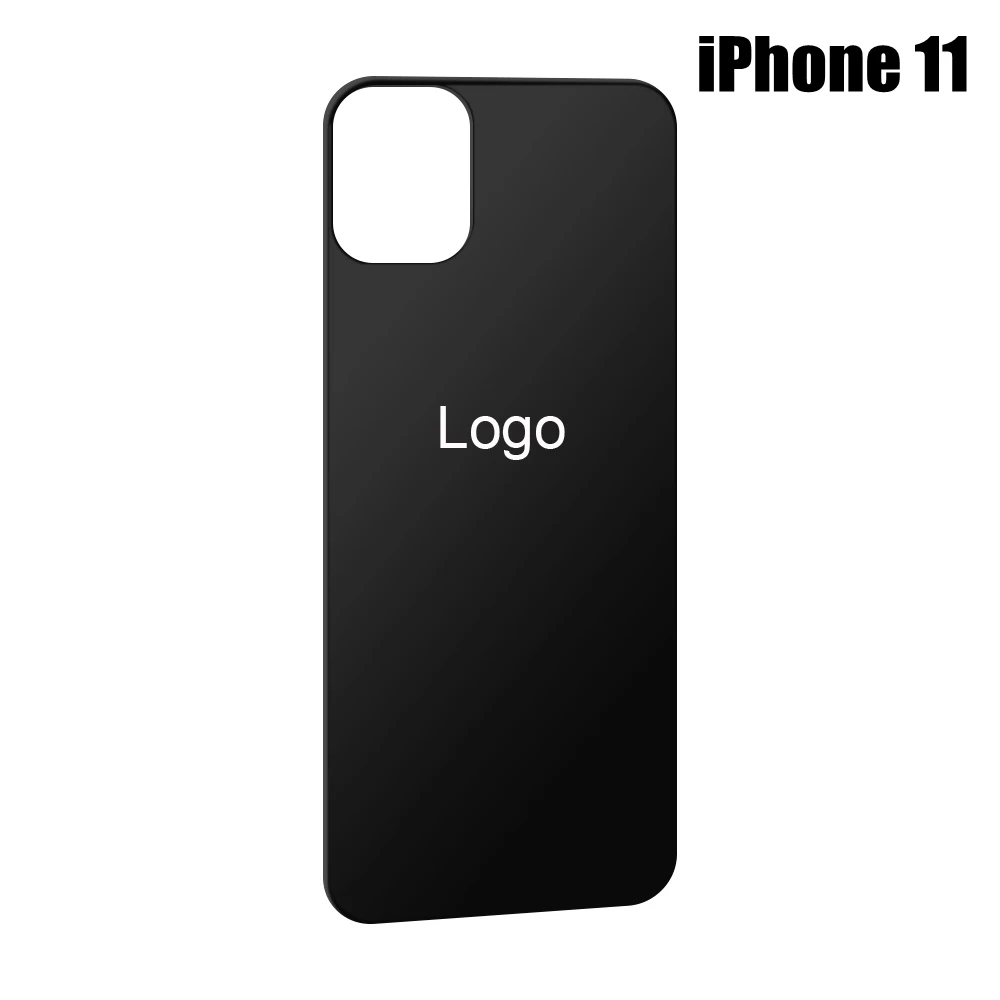 iPhone 11 9H изогнутая защитная пленка из закаленного стекла, задняя крышка, задний Чехол, защитная пленка с логотипом для iPhone 11 Pro Max 11 Pro 11 - Цвет: iPhone 11