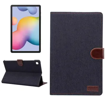 

for Samsung Galaxy Tab S6 Lite Case, Denim Case Flip Stand Shockproof Shell Cover for Galaxy Tab S6 Lite 10.4" 2020 SM-P610 P615