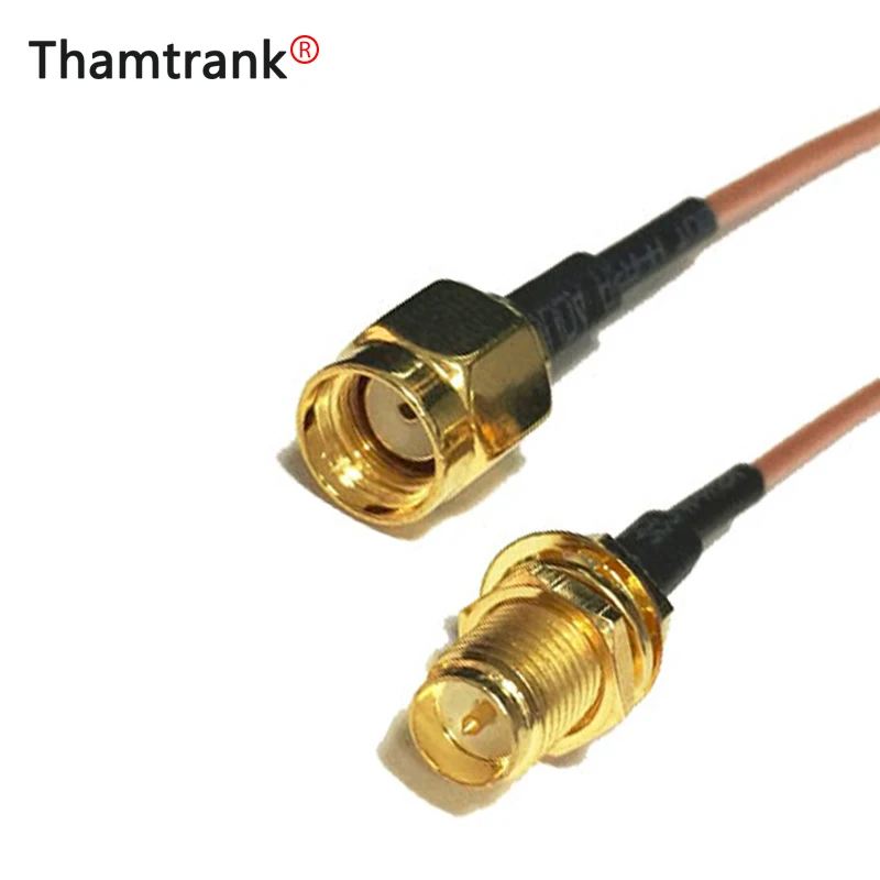 Новый RP SMA гнездовой гаечный переключатель Штекерный разъем RG178 15 см 6
