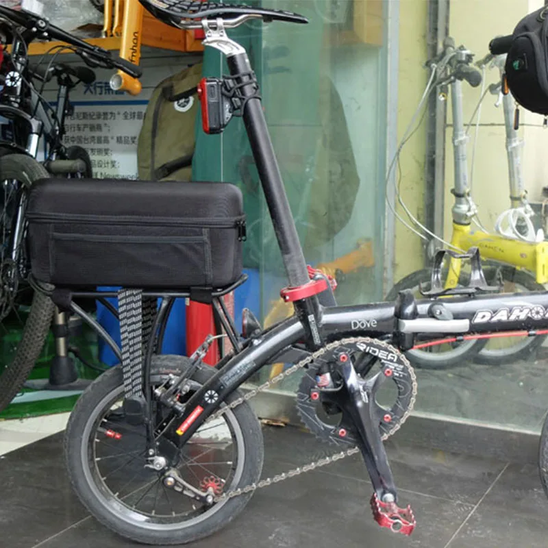 XPhonew Waterdichte Fiets Zadeltas - Onder Zadel Opbergtas, 3D Hard Shell, Dubbele Compartimenten