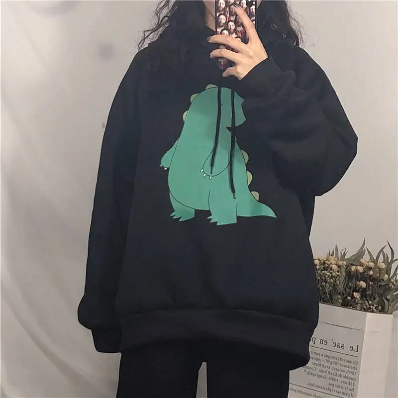 Толстовки женские с принтом Kawaii Свободные 2XL друзья все-матч повседневные девушки Harajuku корейский стиль пуловер Топ шик уличная одежда Ulzzang