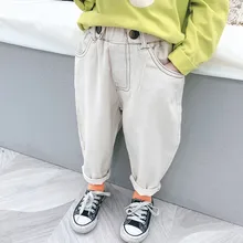 Детская одежда; коллекция года; сезон осень; стиль; детские джинсы для девочек; однотонные длинные брюки; универсальные