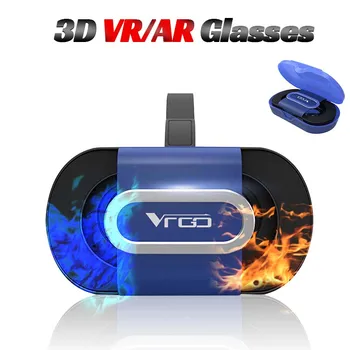

VR AR Glasses Folding Virtual Reality 3D Glasses 96° Mini Portable Silicone VR Glasses For Android IOS 4-6 inches Mobile Phones