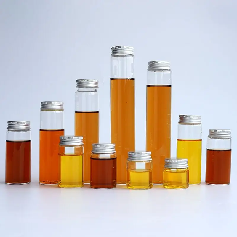 3pcs 10/15/20/25/30/35/40/50/60/80/100ml Glass Bottle Vials Jars with Screw Cap DIY Wedding Home Decor Storage Spice Bottle Jars 3