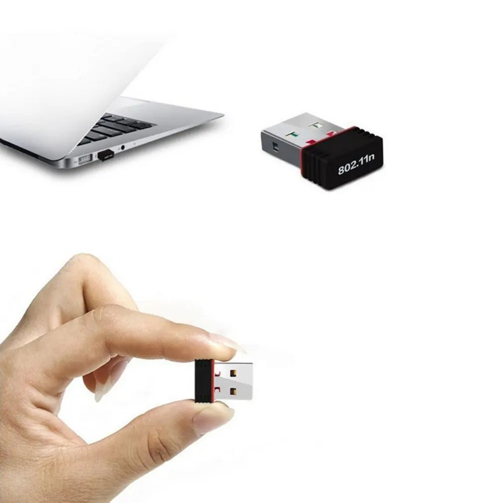 150 Мбит/с 150 м мини USB WiFi беспроводной адаптер Сетевая LAN Карта Поддержка расширенного диапазона