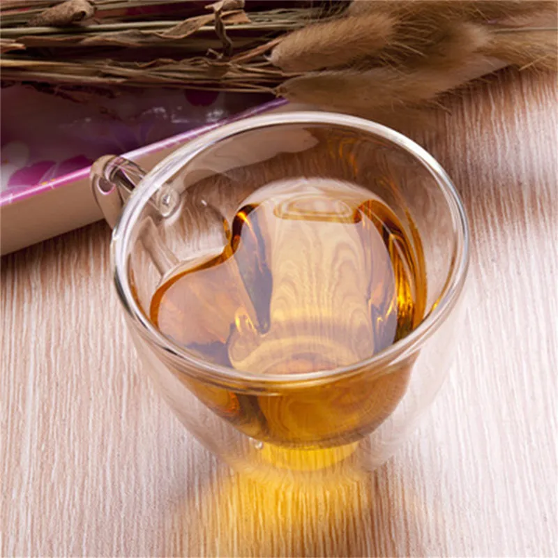 I 180ml Двойная стеклянная чашка пиво кофе чашка ручной работы креативная термостойкая пивная кружка, кружка для чая виски стеклянные чашки Посуда для напитков - Цвет: I 180ml