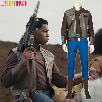 

Star Wars 9 The Rise of Skywalker Finn Cosplay Costume Halloween Outfit Men Suit Custom Made COSPLAYONSEN