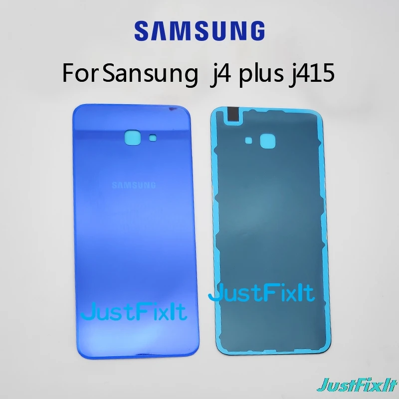 Для SAMSUNG Galaxy J4 + j4 плюс j415 SM-J415F SM-J415FD SM-J415 GBack Крышка батарейного отсека заднего