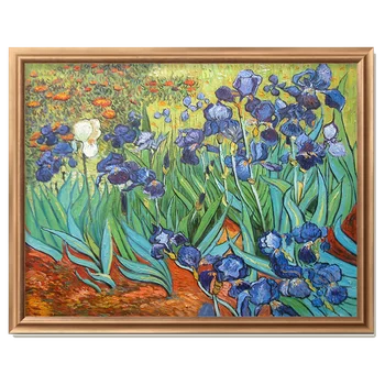

Van Gogh Irises Flower Handpaint Oil Painting On Canvas for Living Room Home Decoration