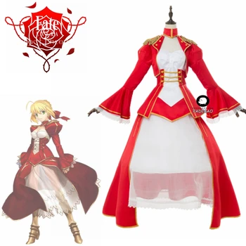 

Cosplay Costume Fate/Extra: Last Encore Nero Saber Cosplay Costume Red Dress Adult Women Halloween Carnival Costumes