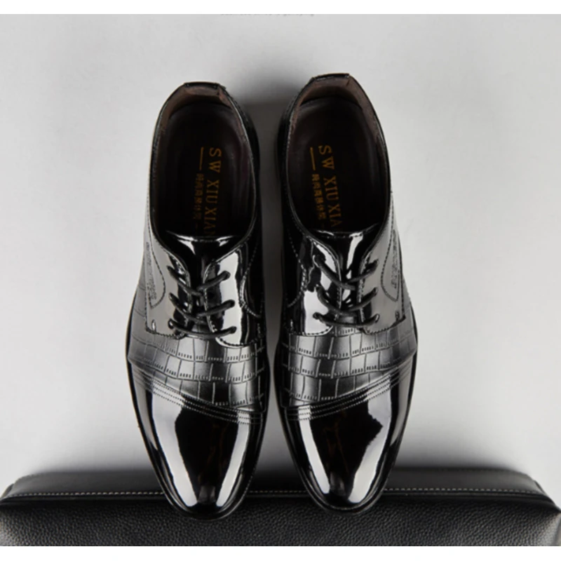 Black Designer Formal Oxford Shoes For 
