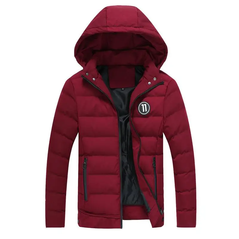 Plus Size 3XL 4XL 5XL Duck Down Winter Jacket Snow-outwear For Male With Hooded Warm Coat Down Jacket Solid FUll Sleeve Outwear - Цвет: Colour 4