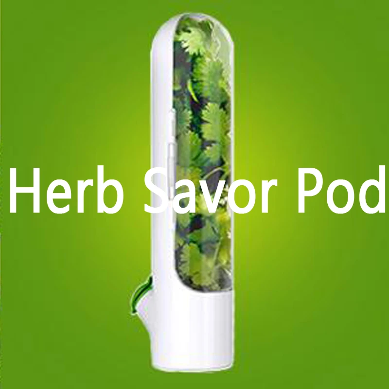 Herb Savor Pod Vanilla Crisper Premium Fresh-keeping Cup Vanilla Freshness Cup Vegetable Preservation Bottle Kitchen Storage