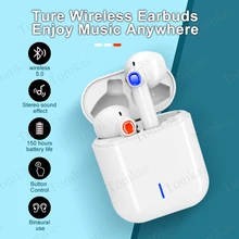 Наушники TOMKAS, беспроводные наушники, Bluetooth 5,0, стерео наушники, водонепроницаемые, громкая связь, шумоподавление, с микрофоном, беспроводные наушники