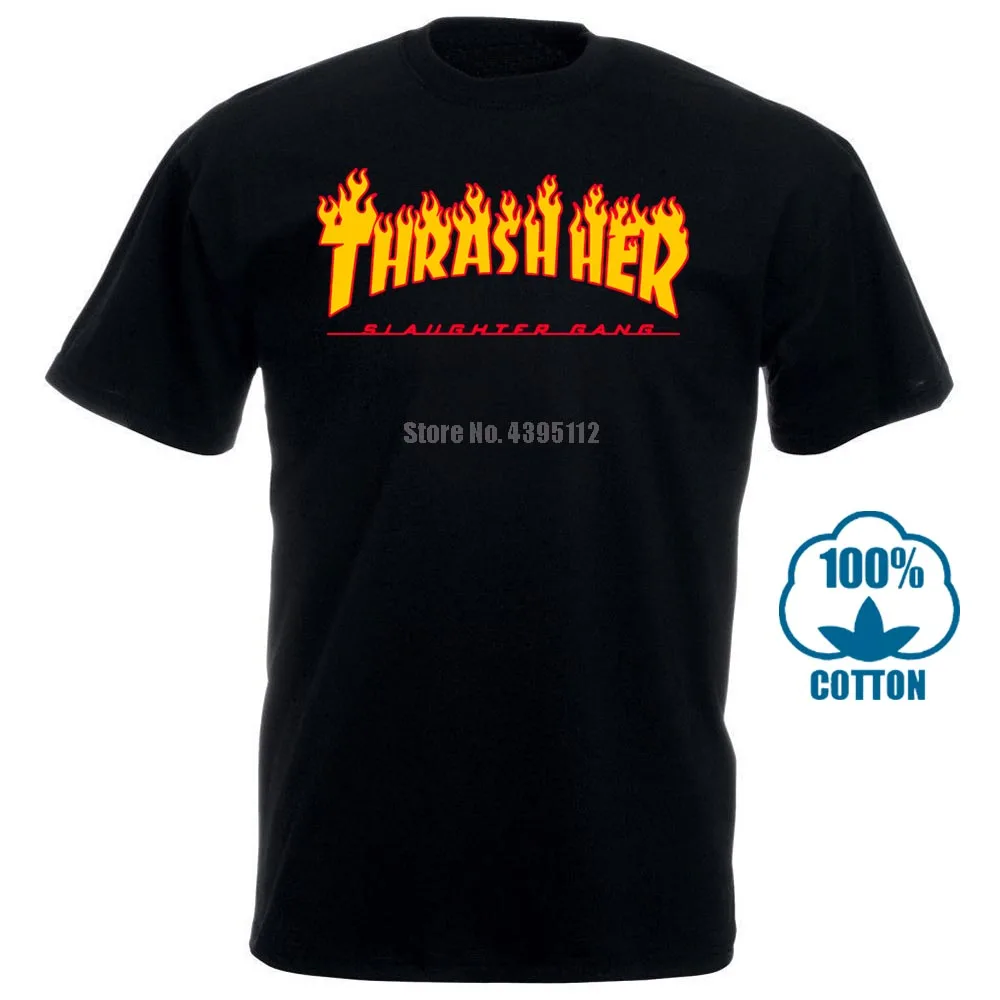 Thrash Her Slaughter банда пародия два тона Бейсбольная Футболка 21 дикарь красный Opps 012336