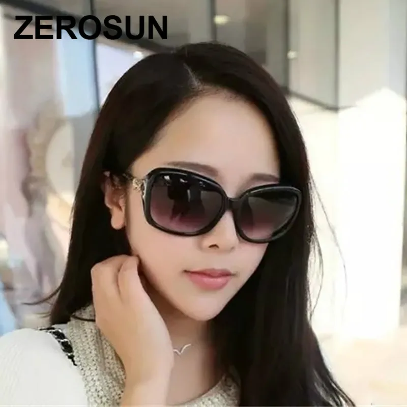 Zerosun модные поляризационные солнцезащитные очки для женщин, леопардовые солнцезащитные очки для женщин, ацетатные Оттенки для вождения, роскошный дизайн, UV400