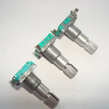 

5pcs/lot pjiap switch EC11 type horizontal encoder with key switch without step volume adjustment knob digital potentiometer