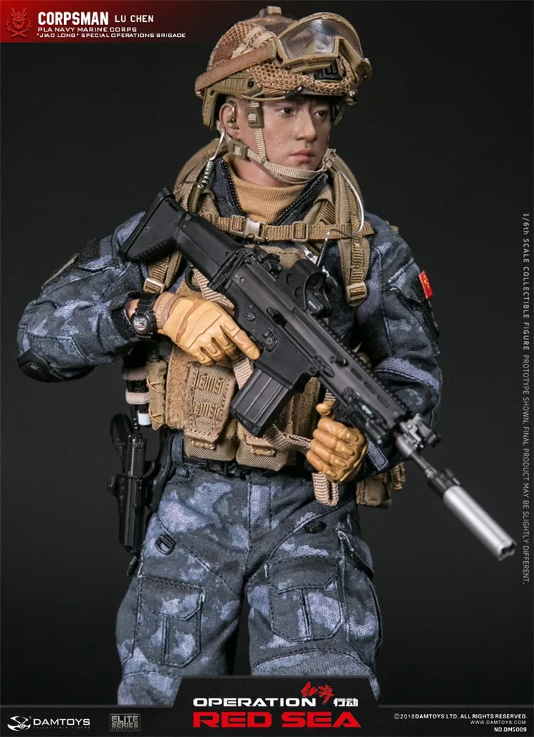DAMTOYS 1/6 операция Красное море Цзяо длинные спецоперации команды оператора корпсман Лу Чэнь Коллекция фигурка
