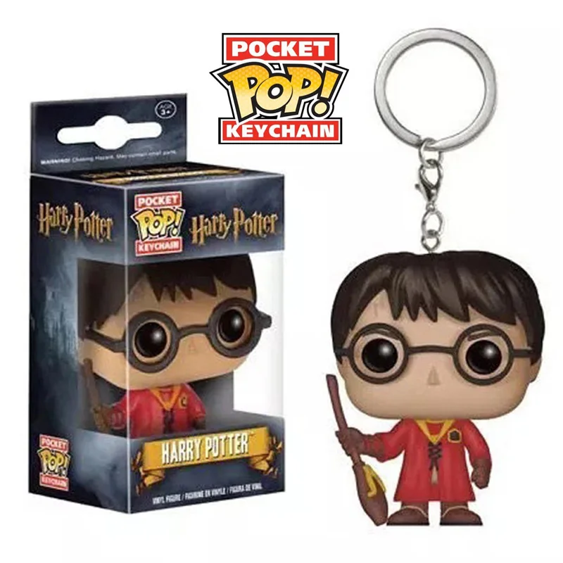 FUNKO POP мультфильм Добби Гермиона Дамблдор Харри Поттер Волдеморт ниффлер Карманный Брелок фигурка игрушки для детей подарок - Цвет: hongyi