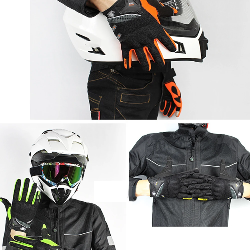 FDBRO мотоциклетные перчатки мужские полный палец Guantes Gant Moto перчатки для езды на мотоцикле летние зеленые черные оранжевые перчатки для мотокросса