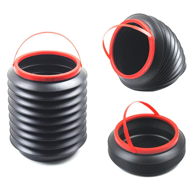 

Fashion 4L car folding collapsible bucket multi-purpose fishing bucket high quality container storage box hanging WF6141621