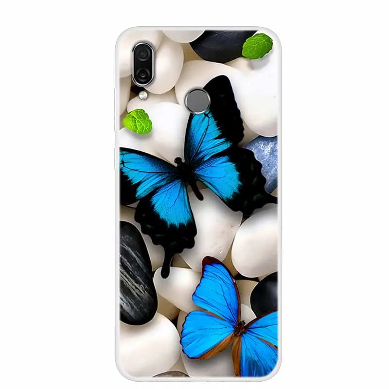 Chic Floral & Animal Print Soft TPU Silicone Case for Huawei Honor Play - 6.3 Protective Phone Cover