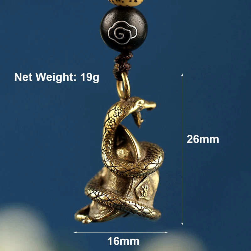 brass snake rope pendant (12)
