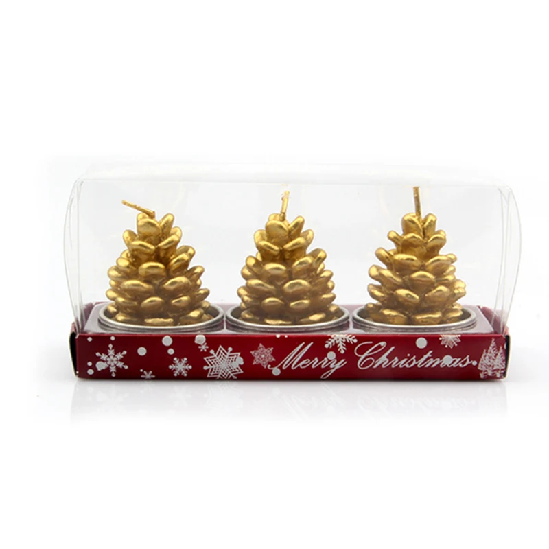 pine cone Рождественские свечи праздник празднование год Праздничные украшения, Декор - Цвет: pine cone