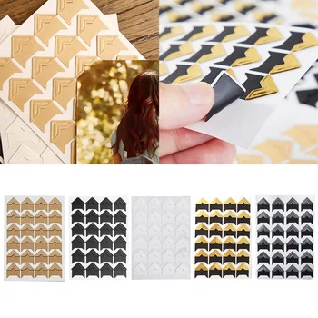

Photo Album Scrapbook Photo Corner Protectors Vintage DIY Handmade Sticker Decor For Scrapbooking Albums Frame Decor