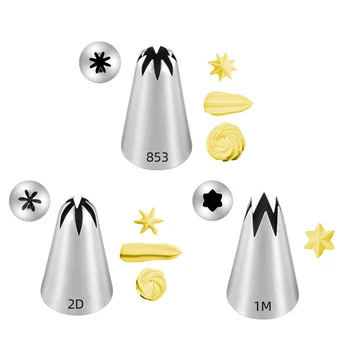 

1Pcs 45x30MM - 304 Decorating Mouth Cake Cream Nozzle Baking Decorating Cake Decorating Tools Supplies Pastry Nozzle