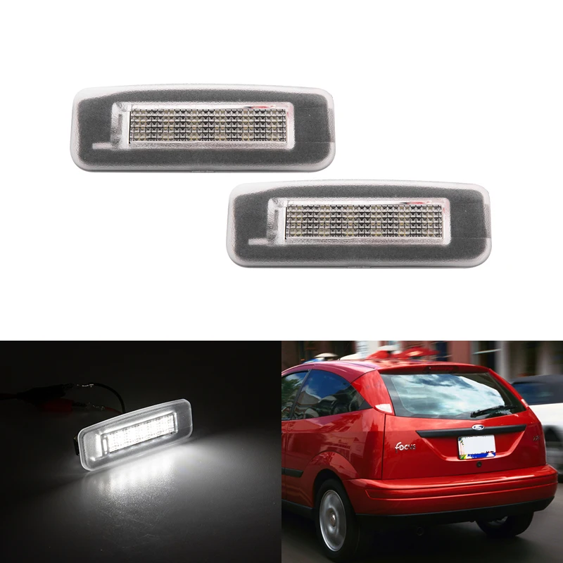 2 шт. подходит для Ford Focus MK1 1998 1999 2000 2001 2002 2003 2004 2005 SMD белые светодиодные с Canbus