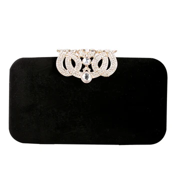 

Women Clutch Luxury Handbag Crown Diamond Crystal Evening Bag for \Bridal Wedding Party