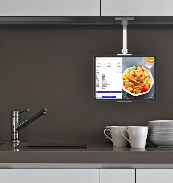 Montaje de pared de tableta ajustable, Montaje de tableta de cocina