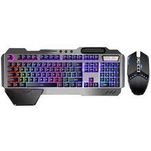 Para teclado preto e combinação do rato, teclado prendido do jogo, apropriado para teclados do jogo do escritório e ratos
