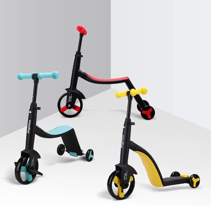 Детский скутер трехколесный велосипед 3 в 1 балансировочные игрушки для катания