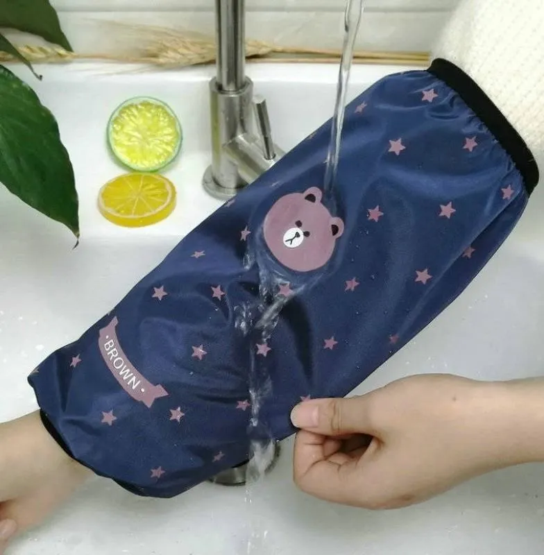 

Sleeves Winter Arm to Cover Large Size Work Wear-Resistant Waterproof Cuff Long Thin Cooking Kitchen Heat Resistant Oil Resistan