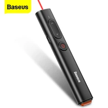 Baseus Presentatore Senza Fili di Telecomando A Raggi Infrarossi Penna Presentatore USB A & USB Adattatore C Puntatore Laser Per Il Proiettore PPT di Powerpoint