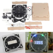 Полноцветный RGB большой экран многофункциональные электронные часы DIY Kit светильник цифровой ламповый дисплей модуль MCU светодиодный часы