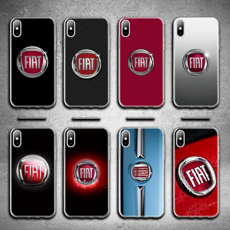 

Fiat Car Logo Phone Case for iphone 12 pro max mini 11 pro XS MAX 8 7 6 6S Plus X 5S SE 2020 XR cover