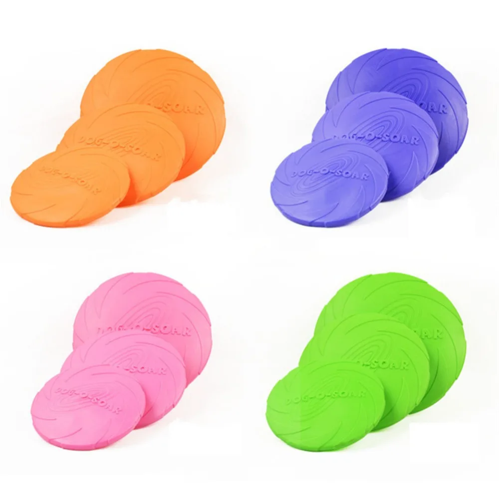 

Funny Silicone Flying Saucer Dog Cat Toy Dog Game Flying Pet Supplies Discs Resistant Chew Puppy Training Interactive pet toys