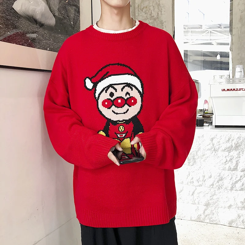 Sweater Male Easy Trend Round Neck Knitting Rendering Shirt Season Pullover Sweater B405 /x07 /p68